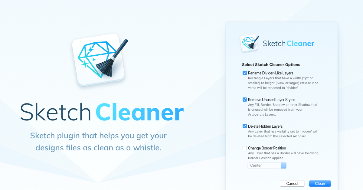 SketchCleaner - Sketch plugin for speeding up organization & (re)naming  chores